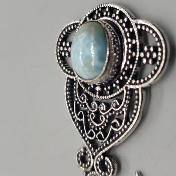 Larimar Earrings - Picture 2 of 9